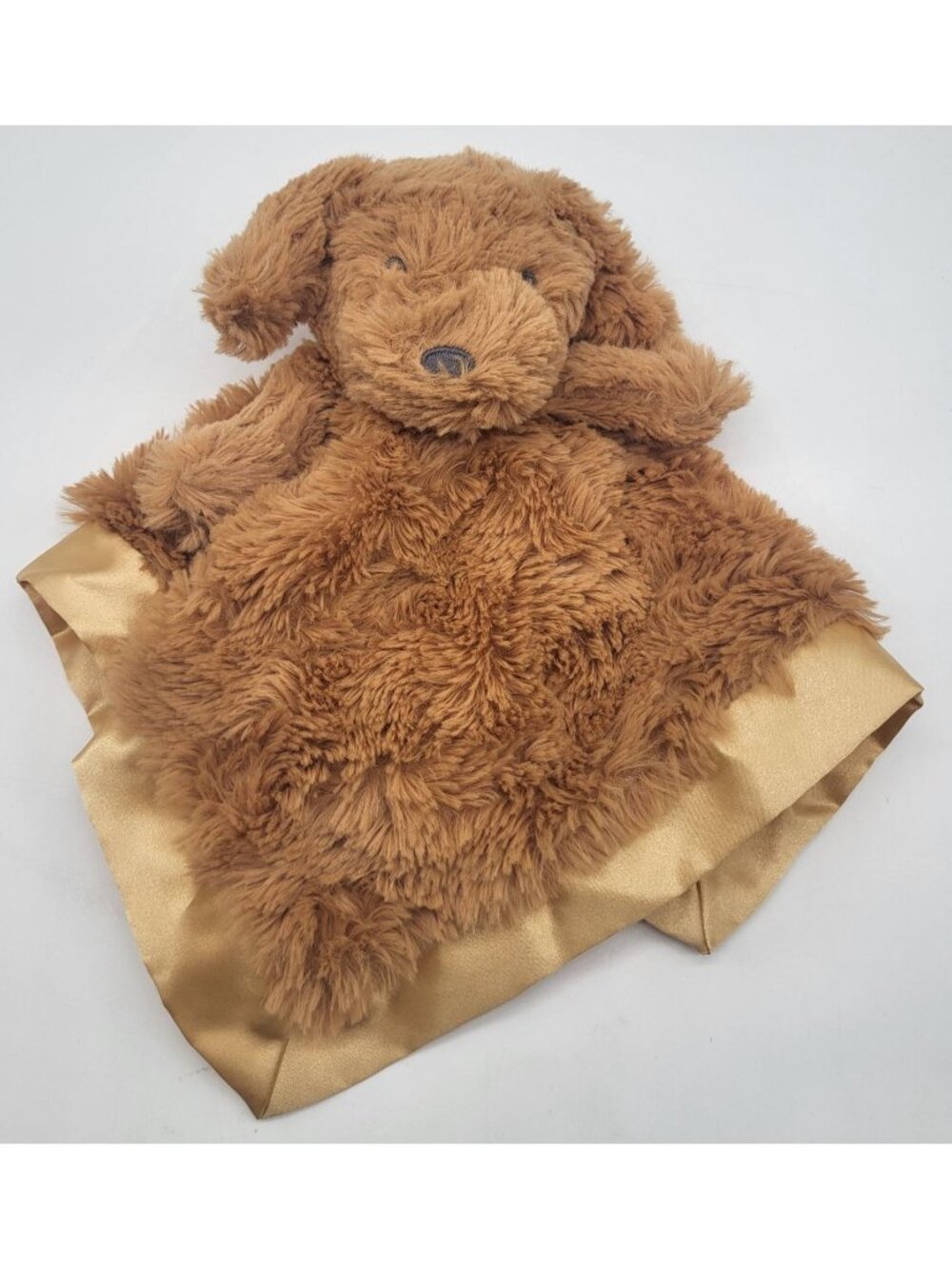 Cloud Island Puppy Dog Lovey Security Blankie Brown Soft Nursery Unisex Neutral